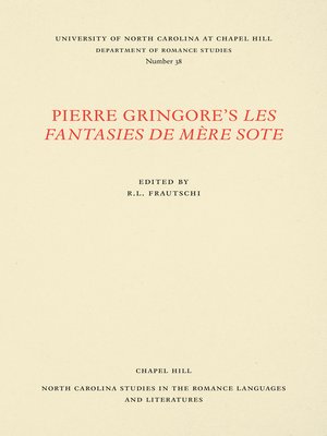 cover image of Pierre Gringore's Les Fantasies de Mère Sote